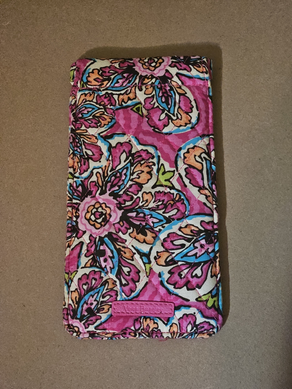 Vera Bradley Sunburst Floral Pattern Quilted Eyeglass Case